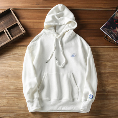 Hanorac sport pentru bărbați cu glugă și inscripție brodată