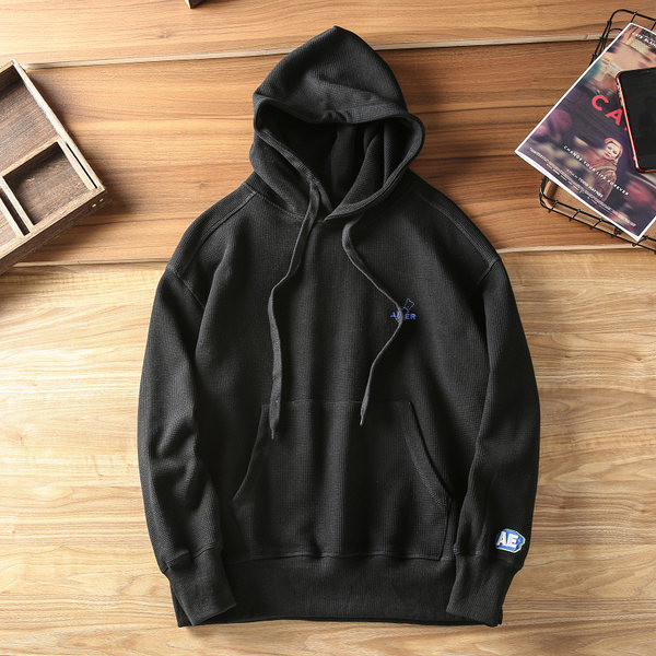 Hanorac sport pentru bărbați cu glugă și inscripție brodată