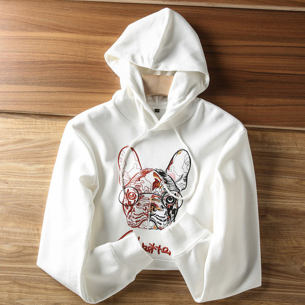 Modern férfi pulóver színes hímzéssel