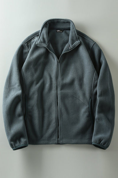 Casual ανδρικό φούτερ απλό μοντέλο με φερμουάρ