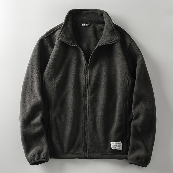 Casual ανδρικό φούτερ απλό μοντέλο με φερμουάρ