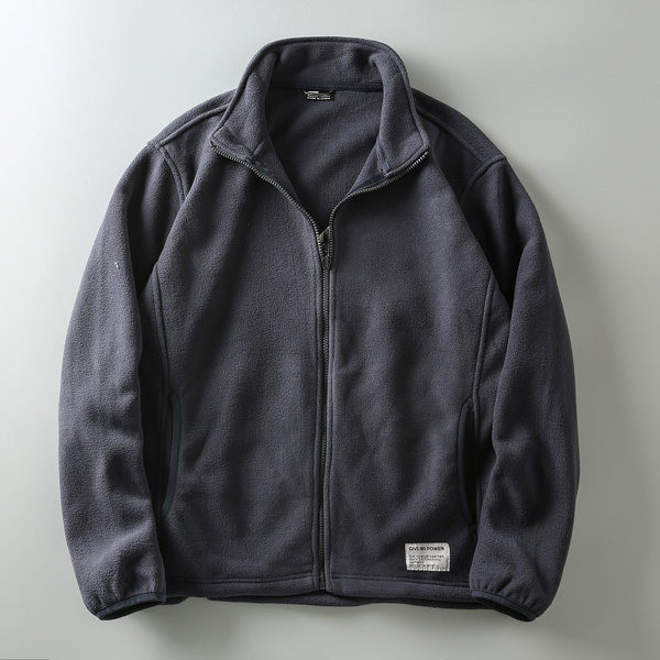 Casual ανδρικό φούτερ απλό μοντέλο με φερμουάρ