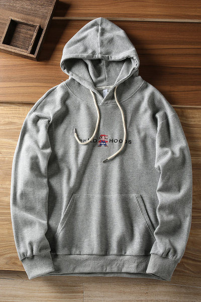 Hanorac barbatesc cu gluga si broderie - trei culori