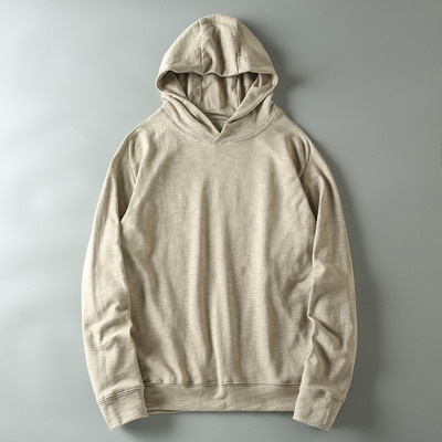 Ανδρικό μονόχρωμο φούτερ μονόχρωμο μοντέλο με κουκούλα