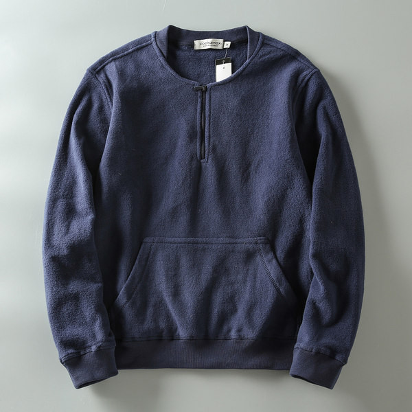 Hanorac de iarnă pentru bărbați cu fermoar și buzunar