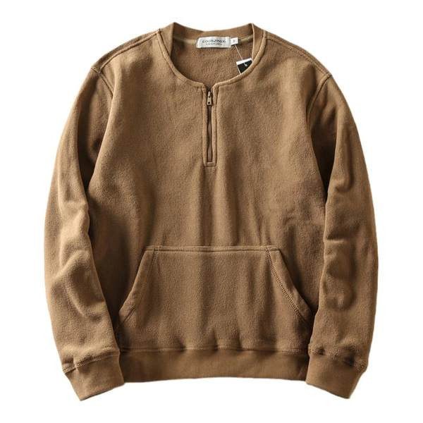 Hanorac de iarnă pentru bărbați cu fermoar și buzunar