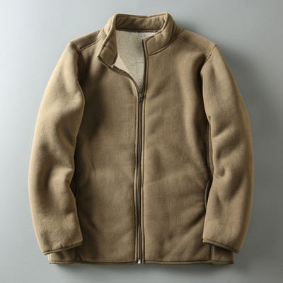 Férfi téli pulóver meleg béléssel és cipzárral