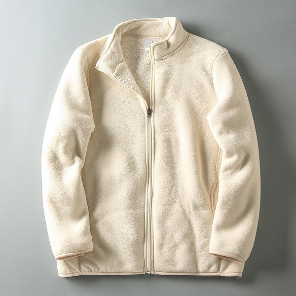 Férfi téli pulóver meleg béléssel és cipzárral