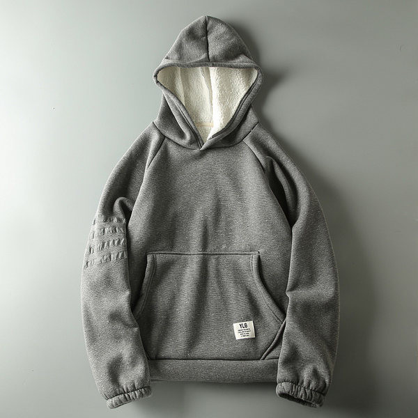 Χειμερινό ανδρικό φούτερ με ζεστή φόδρα και κουκούλα