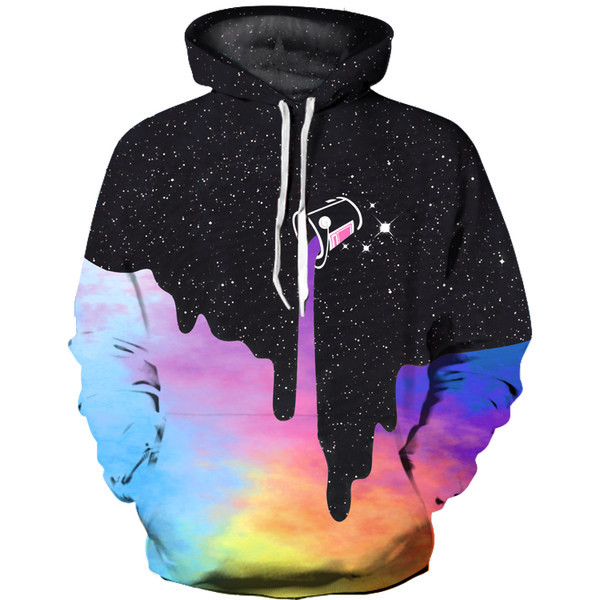 Šareni muški sweatshirt s kapuljačom