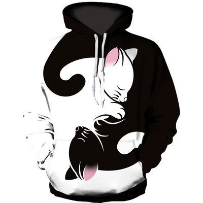 Ανδρικό καθημερινό φούτερ με διαφορετικά prints