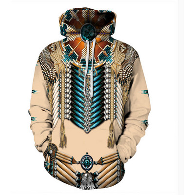 Ανδρικό καθημερινό φούτερ με διαφορετικά prints