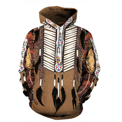 Ανδρικό καθημερινό φούτερ με διαφορετικά prints