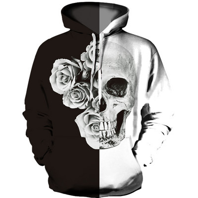 Ανδρικό καθημερινό φούτερ με διαφορετικά prints