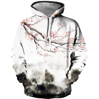 Ανδρικό καθημερινό φούτερ με διαφορετικά prints