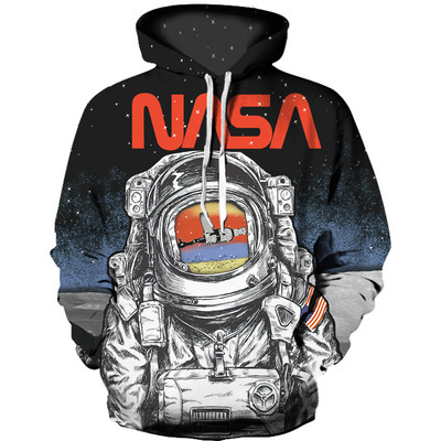 Ανδρικό καθημερινό φούτερ με διαφορετικά prints