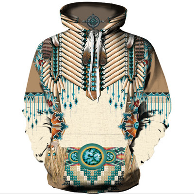 Ανδρικό καθημερινό φούτερ με διαφορετικά prints