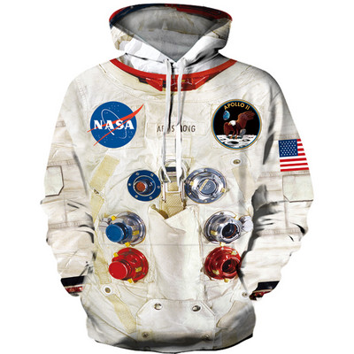 Ανδρικό καθημερινό φούτερ με διαφορετικά prints