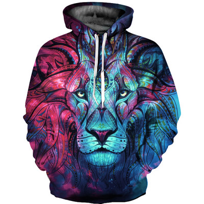 Ανδρικό καθημερινό φούτερ με διαφορετικά prints