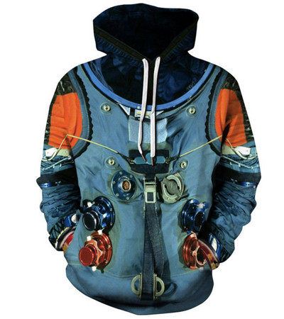 Ανδρικό καθημερινό φούτερ με διαφορετικά prints