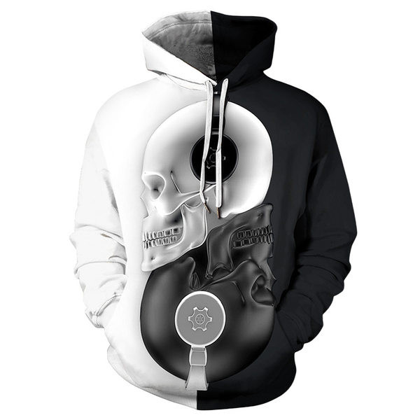 Ανδρικό καθημερινό φούτερ με διαφορετικά prints