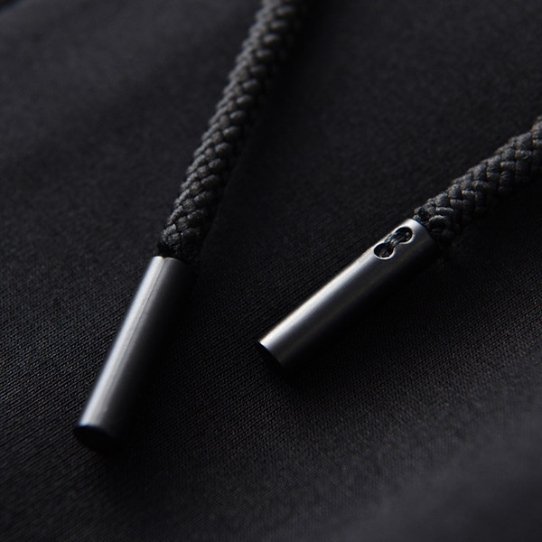 Hanorac pentru bărbați de culoare neagră și broderie