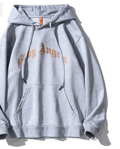 Ανδρικό αθλητικό φούτερ με επιγραφή και κουκούλα