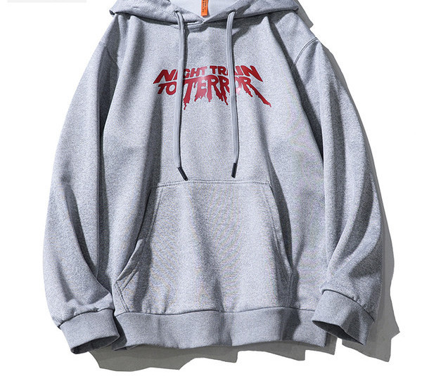 Hanorac pentru bărbați cu inscripție și glugă - trei culori