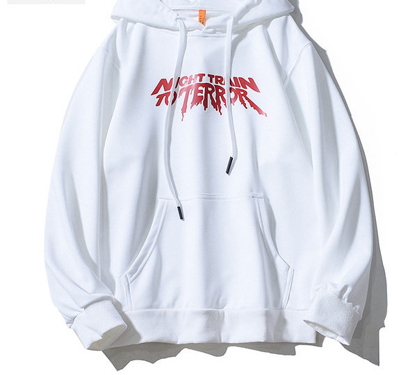 Hanorac pentru bărbați cu inscripție și glugă - trei culori