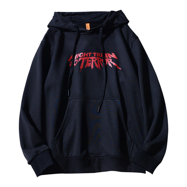 Hanorac pentru bărbați cu inscripție și glugă - trei culori