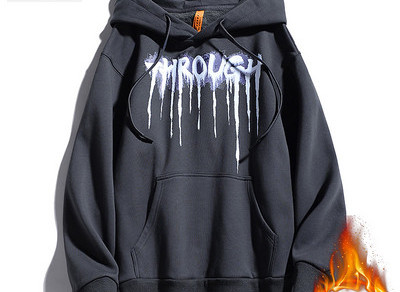 Hanorac pentru bărbați cu inscripție și cravate