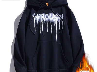 Hanorac pentru bărbați cu inscripție și cravate