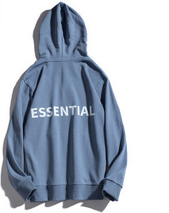 Μοντέρνο ανδρικό φούτερ με επιγραφή και κουκούλα