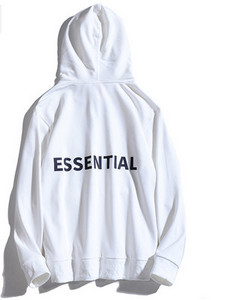 Μοντέρνο ανδρικό φούτερ με επιγραφή και κουκούλα