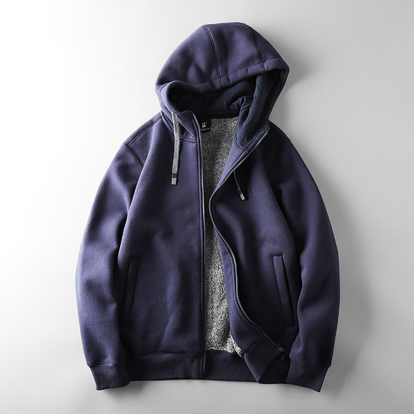 Χοντρό ανδρικό φούτερ με κουκούλα