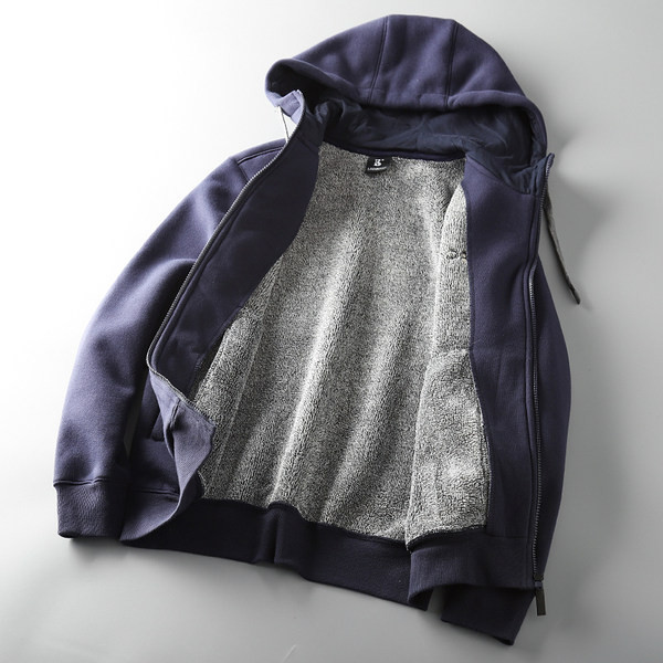 Χοντρό ανδρικό φούτερ με κουκούλα