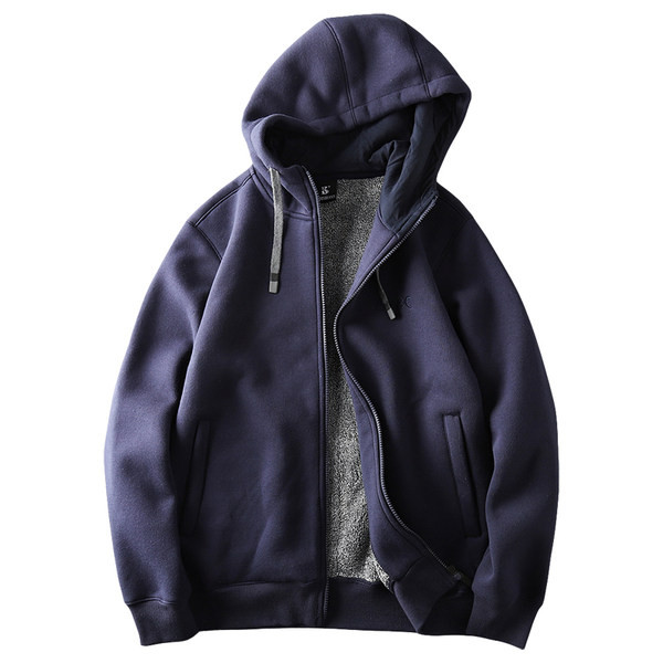 Χοντρό ανδρικό φούτερ με κουκούλα