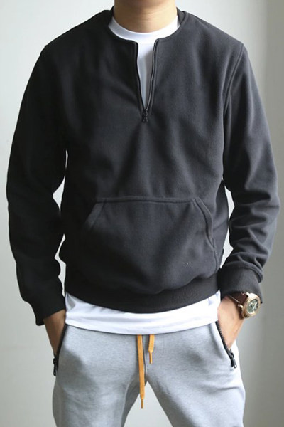 Model actual de hanorac curat pentru bărbați, fără închidere