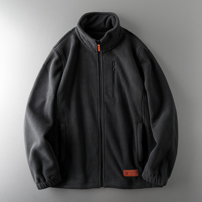 Hanorac polar pentru bărbați cu guler înalt - trei culori