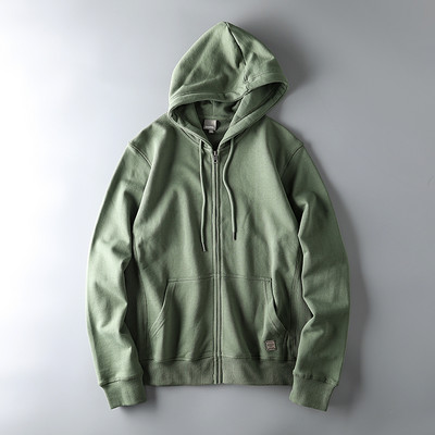 Hanorac zilnic monocolor cu fermoar