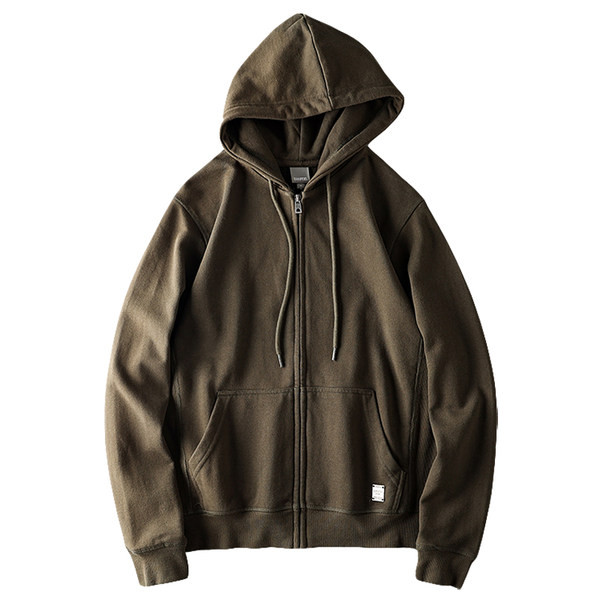 Hanorac zilnic monocolor cu fermoar