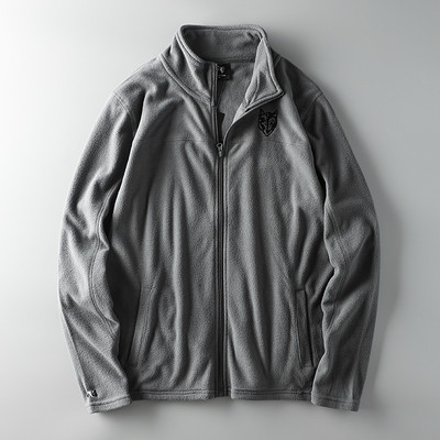 Hanorac barbatesc cu broderie si fermoar