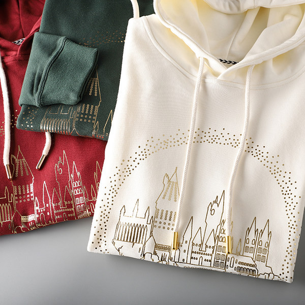 Hanorac pentru barbati model nou cu cravate si imprimeu