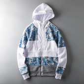 Ανδρικό φούτερ φθινοπώρου-χειμώνα με κουκούλα και φερμουάρ