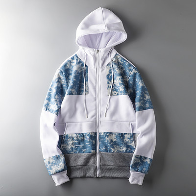 Ανδρικό φούτερ φθινοπώρου-χειμώνα με κουκούλα και φερμουάρ