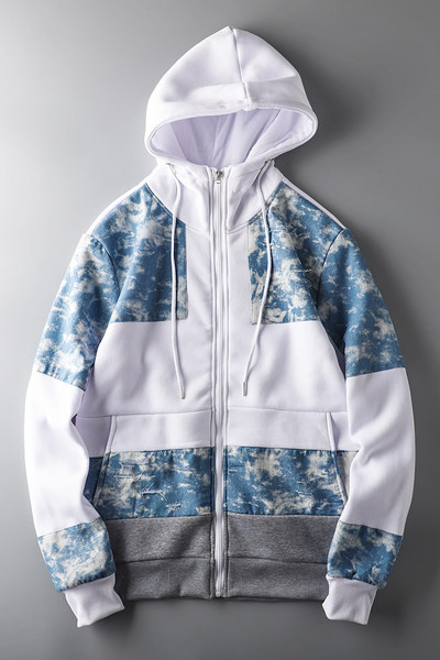 Ανδρικό φούτερ φθινοπώρου-χειμώνα με κουκούλα και φερμουάρ