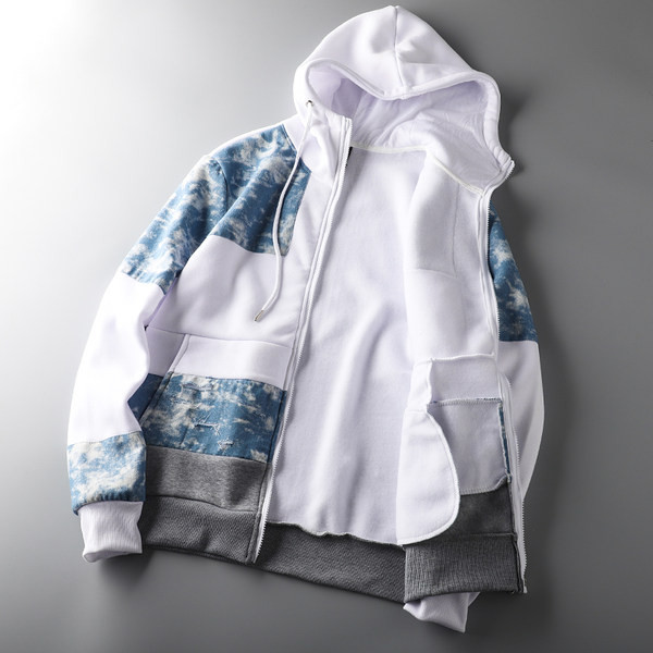 Ανδρικό φούτερ φθινοπώρου-χειμώνα με κουκούλα και φερμουάρ