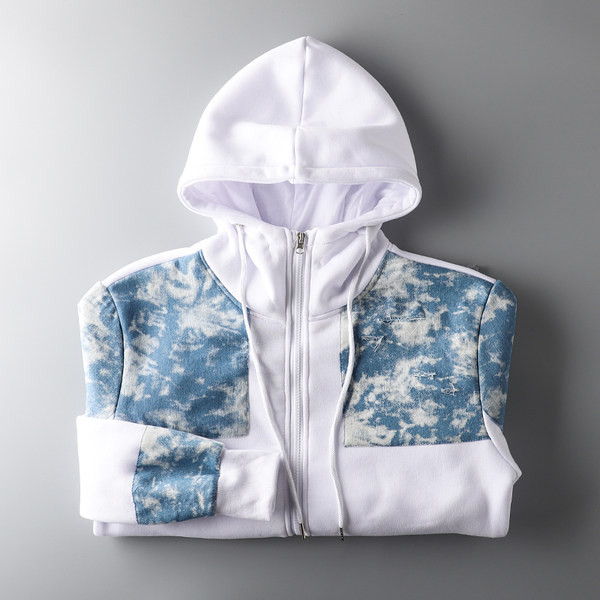 Ανδρικό φούτερ φθινοπώρου-χειμώνα με κουκούλα και φερμουάρ