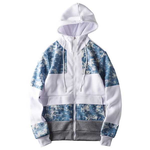 Ανδρικό φούτερ φθινοπώρου-χειμώνα με κουκούλα και φερμουάρ