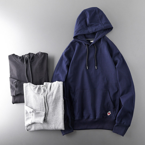 Ανδρικό φούτερ με κορδόνια και κουκούλα - τρία χρώματα